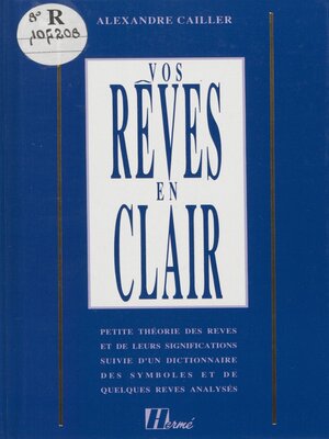 cover image of Vos rêves en clair